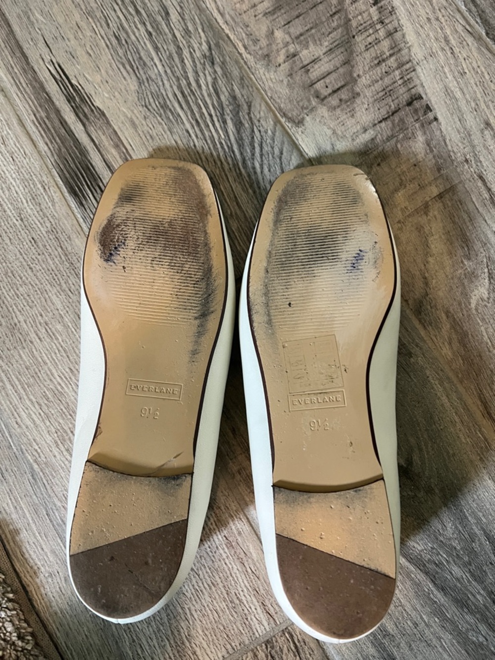 Everlane Cream Leather Slip-On Loafers - Picture 6 of 6